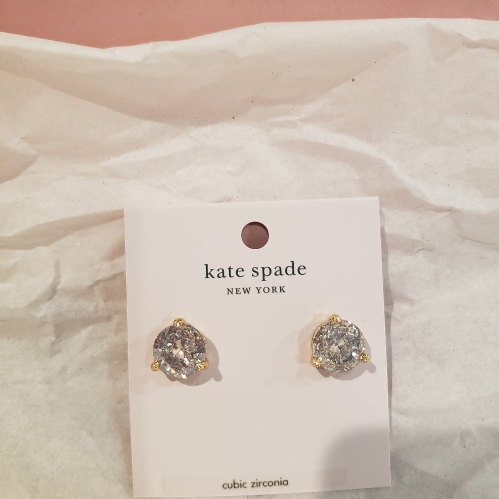 Kate Spade Cubic Zirconia Earrings NWT